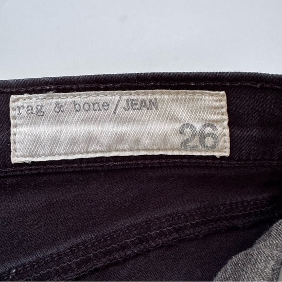 Rag & Bone Rally Cargo Skinny Jeans Washed Black Size 26 - Picture 9 of 12